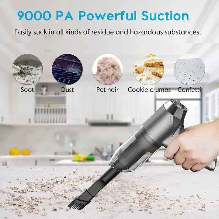 11000Pa 6000Pa Car Vac Vacuum Cleaner Mini Cleaning Machine Strong Suction USB Handheld for Car Home Appliance Portable Wireless Cleaner